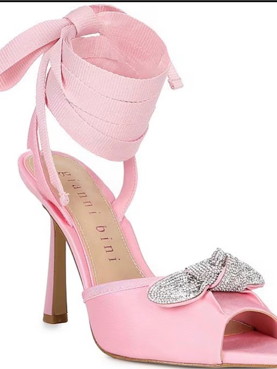 Gianni Bini Shoes - Gianni Bini Gardner Satin Lace Up Dress Sandals